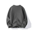 thumbnail image 3 of Bcfgryg Men's Knit Sweater Coat Winter Warm Soft Long Sleeve Round Neck Casual Pullover Oversized Cozy Outwear Mens Sweater Gray XL, 3 of 3