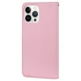 thumbnail image 2 of Dteck for iPhone 13 Pro Case,Solid Color Leather Flip Phone Case Wallet Cover with Card Slot for iPhone 13 Pro,Pink, 2 of 3