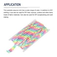 thumbnail image 3 of Uxcell 5 Yards 0.8 Inch Elastic Sequins Trim 2 Row Flat Sequin Strip Paillette Fabric Ribbon for Crafts DIY Fringe Sewing Costume Dress, Mixed Colors, 3 of 7