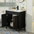 thumbnail image 6 of 30" Freestanding Bathroom Vanity with Ceramic Sink Top, Faucet, Classic Tapered legs, 6 of 9