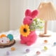 thumbnail image 4 of Adorno de conejo de Pascua, escultura de conejo artificial de pie con musgo verde, decoración de jardín, regalos de fiesta, decoración de mesa y hogar, adornos de conejo de PVC., 4 of 9
