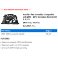 thumbnail image 2 of Auxiliary Fan Assembly - Compatible with 2008 - 2012 Mercedes-Benz GL550 5.5L V8 2009 2010 2011, 2 of 2