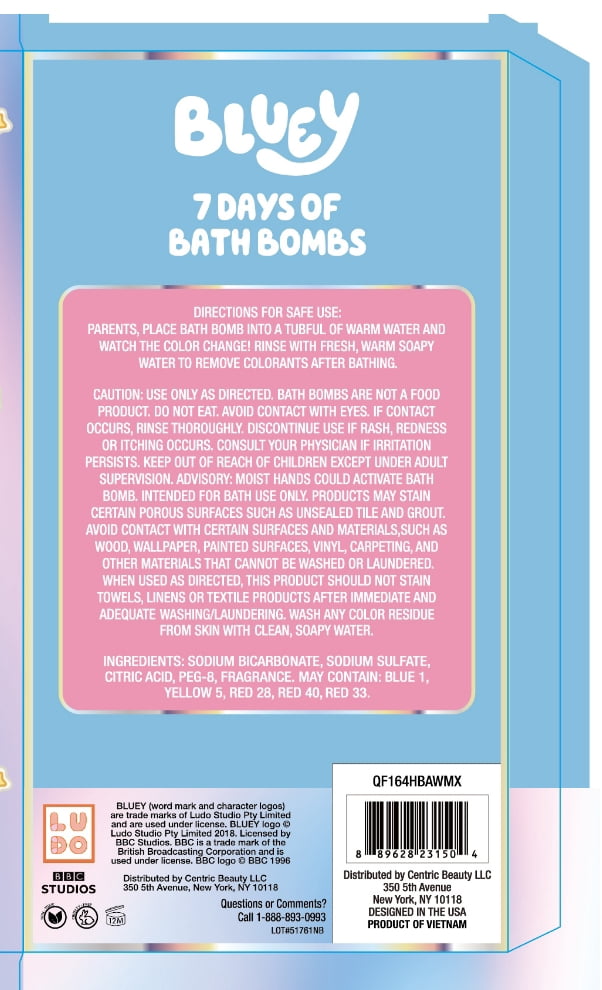 Bluey Bath Bomb Advent Calendar