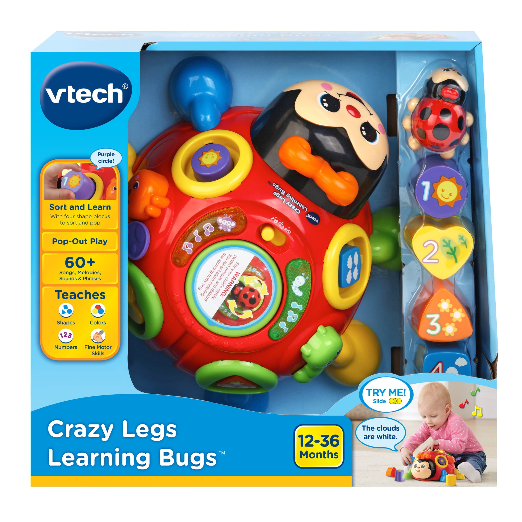 VTech Crazy Legs Learning Bugs Baby and Toddler Toys