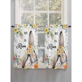 thumbnail image 5 of Easter Living Room Curtains 2 Panel, Easter Bunny Spring Watercolor He Is Risen Flowers Cafe Window Treatment, Farmhouse Bedroom Bathroom Kitchen Curtains Drapes 104"x54", 5 of 6