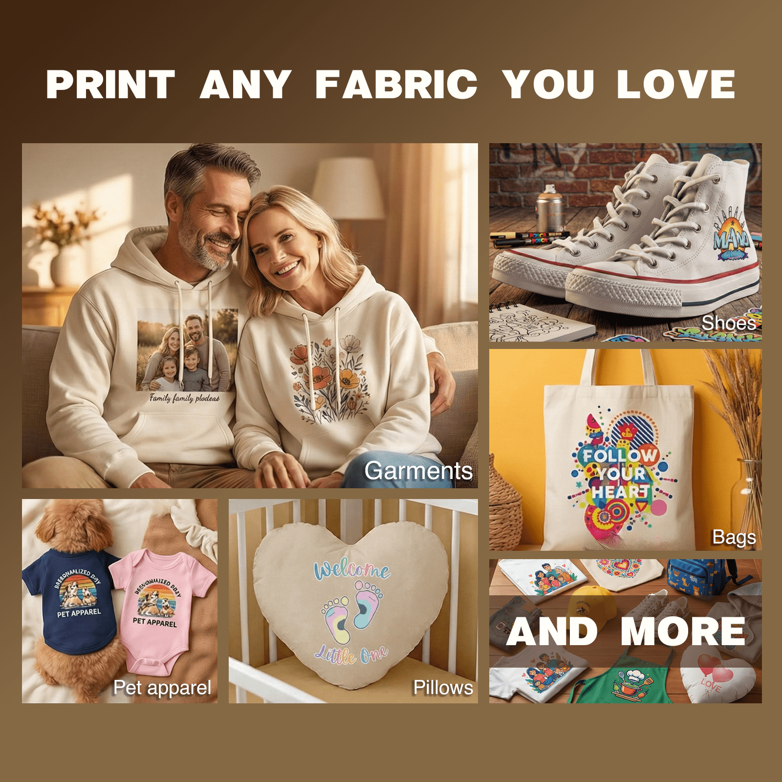 DTF Printer - L1800 A3 DTF Transfer Printing Machine, Direct to Film Printer with Security Software, DIY Print for Clothing and Multiple Fabrics (Includes Oven)