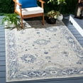 thumbnail image 2 of SAFAVIEH Sunrise Joanna Floral Reversible Indoor/Outdoor Area Rug, Grey/Blue Ivory, 5'3" x 7'7", 2 of 8