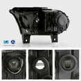 thumbnail image 3 of AKKON - Fits 2016-2020 Dodge Durango [Halogen Type] Black Bezel Projector Headlight w/ LED DRL Running Passenger Right Side, 3 of 7