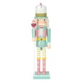 thumbnail image 1 of Cascanueces de madera Figuras de cascanueces Accesorios de fotos Decorativos Tradicionales Niños verde 38cm, 1 of 9