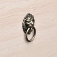 thumbnail image 4 of Uxcell Copper Tone Lion Head Shape Door Knob- 0.12" Hole Diameter-2 Pack, 4 of 5
