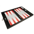 thumbnail image 3 of Silverman & Co. 13-inch Premium Backgammon Set - Travel Size - Black/Red, 3 of 11