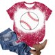 thumbnail image 4 of Fiudx Ofertas Flash Artículos En Oferta Camisa Superior Informal de Manga Corta con Cuello Redondo y Estampado Informal y Moderno para Mujer, 4 of 4