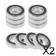 thumbnail image 1 of 6x10x rodamientos de bolas de alta precisión ruedas de rodillos reparación 6901-2RS 24x12x6mm 2 piezas, 1 of 6