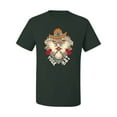 thumbnail image 2 of Wild Bobby Home Is Where You Hang Your Hat Country Eagle Pop Culture Men Tee, Forest Green, Large, 2 of 6