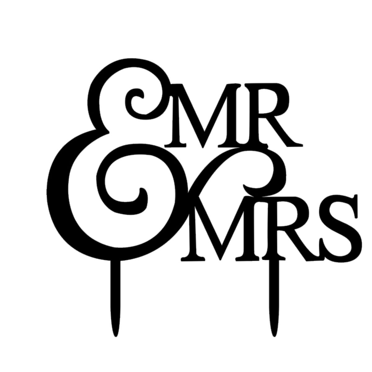 Mr and Mrs Cake Topper Acrylic Wedding Cake Toppers for Cake Decoration