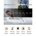 thumbnail image 5 of Blue Hydrangea Blackout Curtains for Bedroom Living Room Darkening Curtains 84 Inch Length 2 Panels Set Modern Watercolor Flower Leaf Bow Window Curtain Window Treatment Grommet Drapes 42"x84", 5 of 9