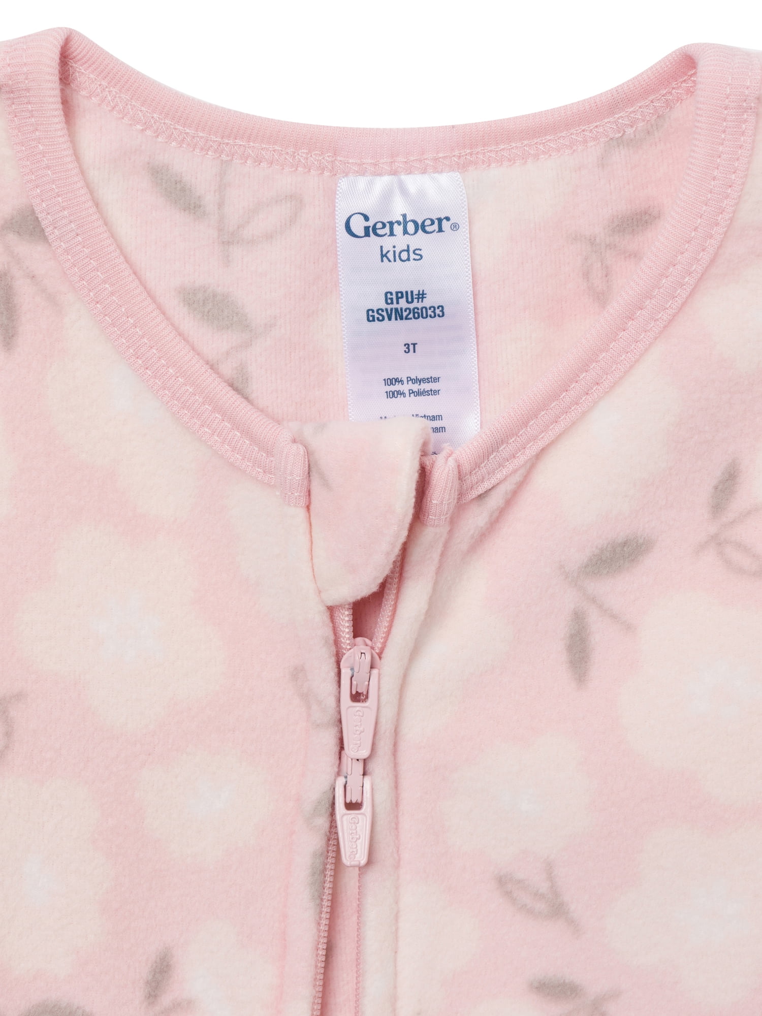 Gerber Baby and Toddler Neutral Microfleece 2-Way Zipper Blanket Sleeper Pajamas, 2-Pack, Sizes 0/3 Months - 5T