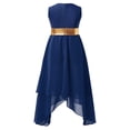thumbnail image 3 of YONGHS Kids Girls Metallic Color Block Praise Lyrical Dance Dress Dancewear, 3 of 5