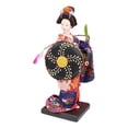 thumbnail image 3 of Japanese Doll Figurine Handicraft Ornament Freestanding Flat Bottom Base for Desktop Display and Collector Gifts, 3 of 9