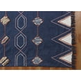 thumbnail image 5 of Casavani Flat Weave Geometric Outdoor Yoga Rug,Blue 3x3 ft, 5 of 6