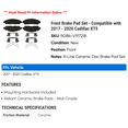 thumbnail image 2 of Front Brake Pad Set - Compatible with 2017 - 2020 Cadillac XT5 - Raybestos, 2 of 2