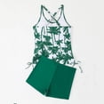 thumbnail image 6 of Edvintorg Women's Bathing Suit Drawstring Side Back Cross Tankini Set with Boyshort Tummy Control Swimsuits for Women, 6 of 6