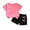 Hot Pink, variant on Pretty Bowknot for Girls Casual Two Piece Outfit with Decorative Ribbon for Everyday Wear A World without Clothes Cute Fashion Outfits Sweatpants and Hoodie Set for Girls Baby Girl 6-9