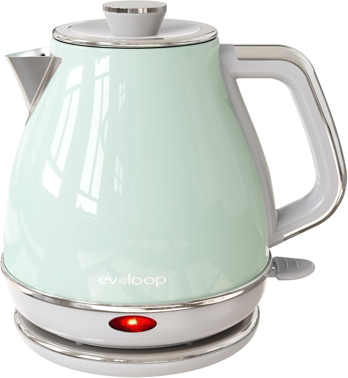 Evoloop Rapid Egg Cooker with Electric Tea Kettle - 12 Eggs Capacity & 1L Boiling for Fast Breakfast