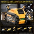 thumbnail image 2 of 2 Pack 20v/60v 9Ah DCB606-2 DCB609-2 Battery for Dewalt 20v 60v Max 9Ah DCB609 6Ah DCB606 Flexvolt Battery 20V Max XR 8Ah DCB208-2 6Ah DCB206-2 5Ah DCB205-2 4Ah  Lithium-ion Battery with 1 Charger, 2 of 10