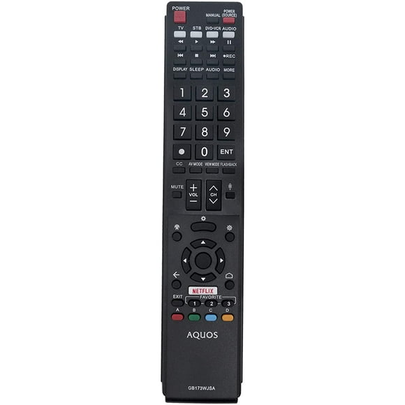 GB173WJSA Replaced Remote Compatible with Sharp TV LC-80UH30U LC-70UC30U LC-60UE30U LC-80UE30U LC-55UB30U LC-70UH30U