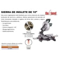 thumbnail image 2 of Sierra de Inglete 10" con Guía Laser y disco Oakland 1800L, 2 of 2