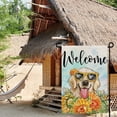 thumbnail image 4 of Summer Dog Golden Retriever Garden Flag 12x18 Inch Double Sided Welcome Outside Small Decoration for Yard, 4 of 7