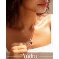 thumbnail image 3 of Yndra 18k Gold Plated Heart Necklace for Women,S925 Sterling Silver September Sapphire Birthstone Crown Pendant Necklace,Jewelry Gift for Her Wife Mom Girlfriend,Birthday Mother’s Day Gift, 3 of 11