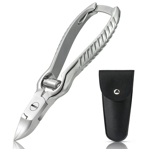 BEZOX Heavy Duty Podiatrist Toenail Clippers for Thick and Ingrown Nails, Stainless Steel Toe Nail Cutter