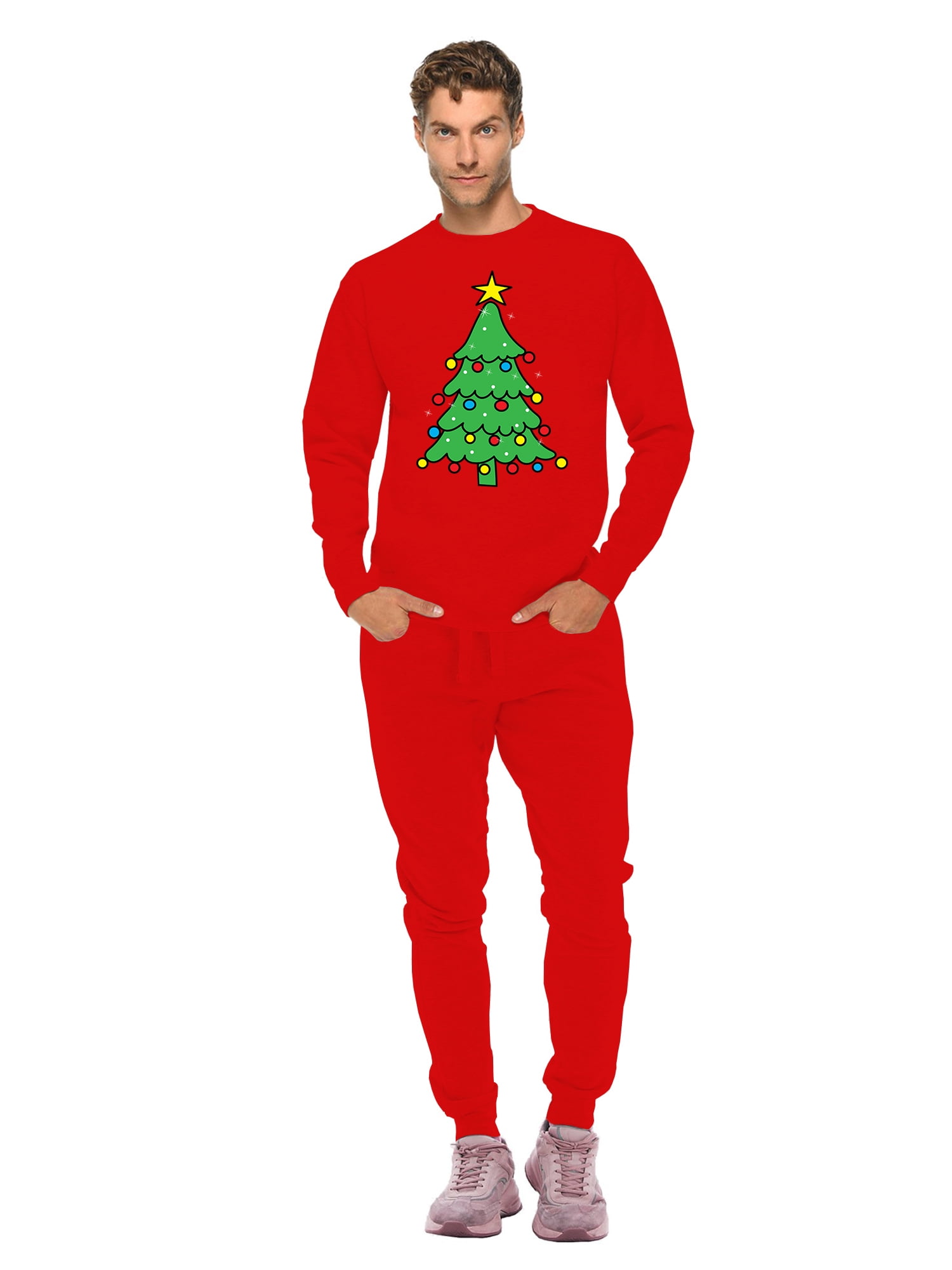 Ugly Christmas Sweater and Sweatpants Sweatsuits 2Pcs Sets for Women