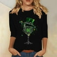 thumbnail image 4 of Women Blouse 3/4 Sleeve Petite, Ladies Tops And Blouses Long Sleeve Womens Sports Tops Loose Casual Tops Trendy Tunic Tops for Women 3Xl Fall Fashion Must Haves, 4 of 5