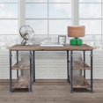 thumbnail image 2 of Bureau Industriel Liam en Plateau Industriel Gris et Pin, 2 of 7