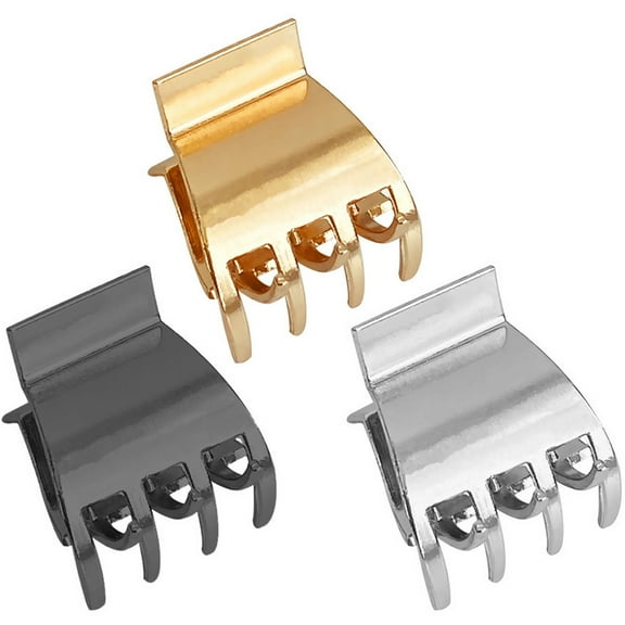TABLZONE 3pcs Small Claw Clips for Thick Hair Accessories for Women and Teens Elegant Jaw Clips And for Style Retention