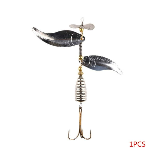 1PCS/5PCS/10PCS 10cm/14.8g Spinner Bait Hooks Tackle Alloy Rotating Sequins Fishing Lures