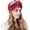 Wine, variant on AJGRHE Women Braid Turban Hats Cap Hair Bonnet Head Scarf Wrap Cover Baseball Cap Yellow One Size