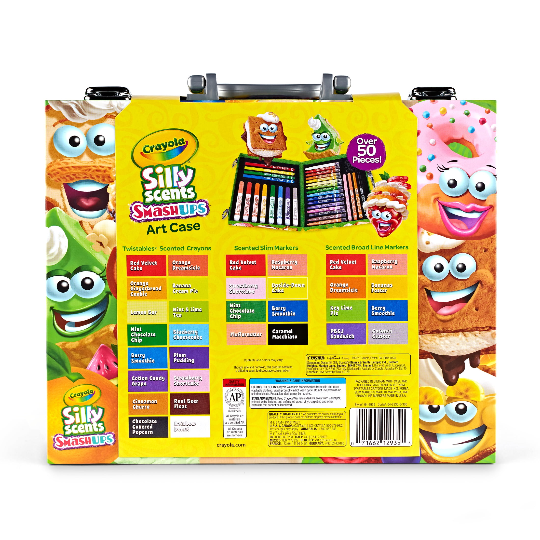 Crayola Silly Scents Mini Inspiration Art Case Coloring Set, Scented Markers, Arts and Crafts, Drawing Gift for Kids, Ages 4+