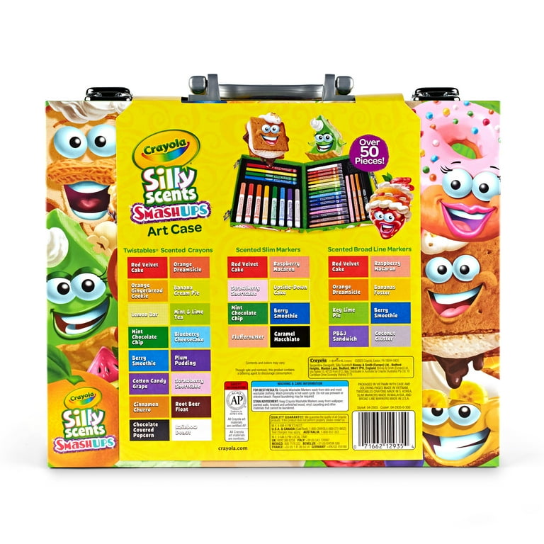 Crayola Silly Scents Mini Inspiration Art Case Coloring Set, Holiday Gift for Kids, Scented Markers, Craft Set, Ages 4+