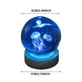 thumbnail image 2 of EIMELI 3d Glowing Crystal Ball Night Light Ornament Creative Coloful Night Scene Lamp With Base For Home Decor Gift, 2 of 10
