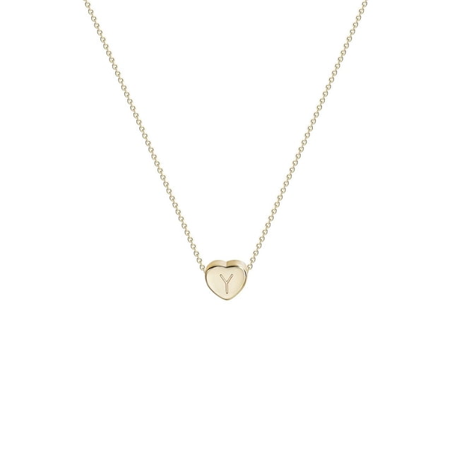 Kcodviy Cadeau pour Femmes Collier avec Nom en Diamant Anglais 26 Lettres Chaîne Pendentif Collier de Montagne Bijoux
