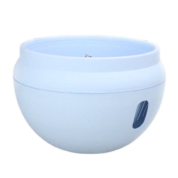 Cesta colgante de ratán de tamaño mediano, con diseño de barrera de agua, sin raíces podridas, ideal para jardinería y decoración del hogar.