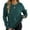 Dark Green, variant on jinghuiyue Women Sweaters Crew Neck Long Sleeve Pullover Sweater Casual Business Ribbed Knitwear Fashion Tops M