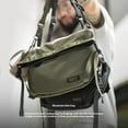 thumbnail image 2 of Outdoor Multifunctional Shoulder Messenger Bag Men,Army Green, 2 of 2