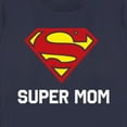thumbnail image 2 of Women's Superman Super Mom  Graphic Tee Navy Blue Small, 2 of 4
