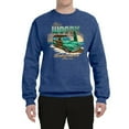 thumbnail image 2 of Wild Bobby, 1946 Vintage Ford Woody Chasing Waves Cars and Trucks Unisex Crewneck Graphic Sweatshirt, Vintage Heather Blue, 3XL, 2 of 3