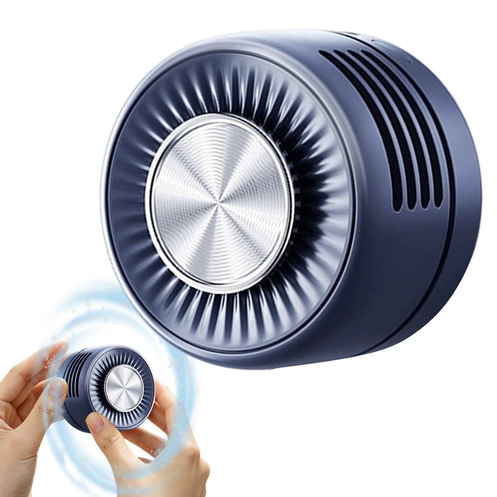 HonestMatter Clip On Fan, Portable Fan Rechargeable, Personal Fan with Clip, 3 Speed Mini Clip Fan for Desk Travel Outdoor Hands Free, Blue